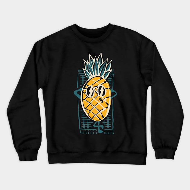 Pineapple Sunbathe Crewneck Sweatshirt by quilimo